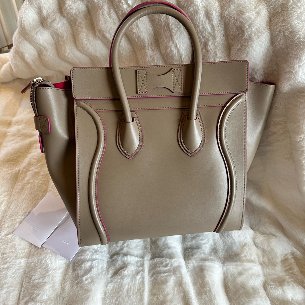 Authentic CELINE Mini Luggage Tote - Picture 3 of 14